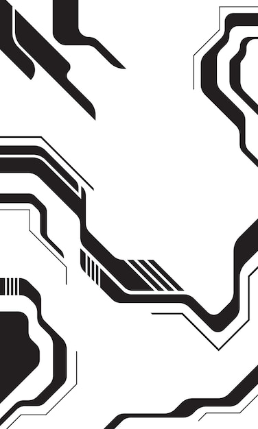 Ciberpunk monocromático tecnología futurista fondo abstracto