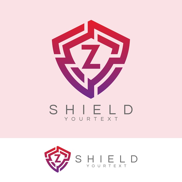 Ciberseguridad inicial Letra Z diseño de logotipo