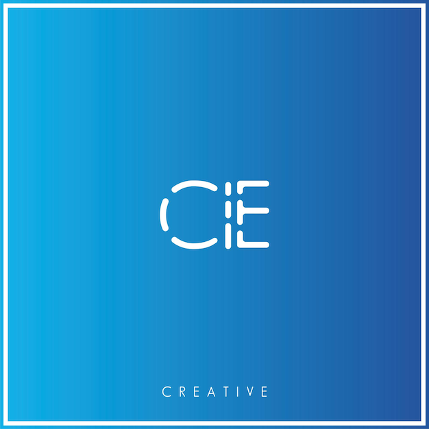 CIE Premium Vector último diseño de logotipo Diseño creativo de logotipo Ilustración vectorial Logotipo mínimo Monograma