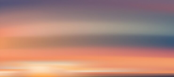 Vector el cielo al atardecer con colores gradientes
