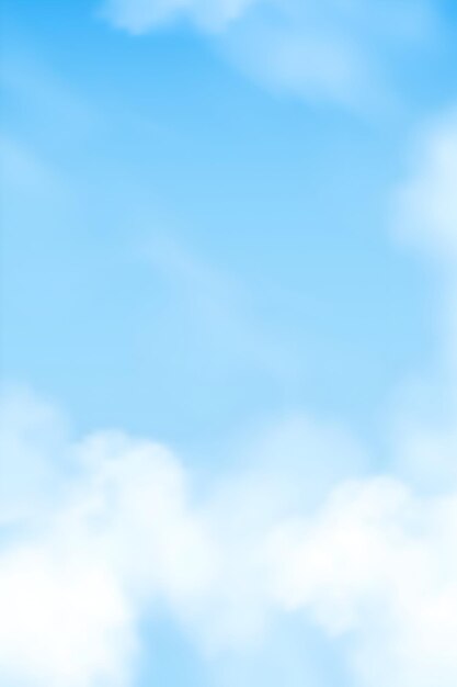 Un cielo azul claro lleno de nubes blancas y esponjosas