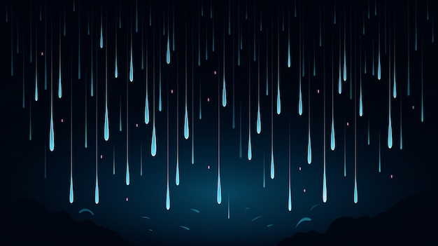 Vector un cielo azul con gotas de lluvia en él