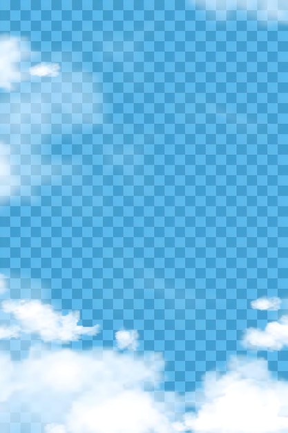 El cielo azul con nubes blancas
