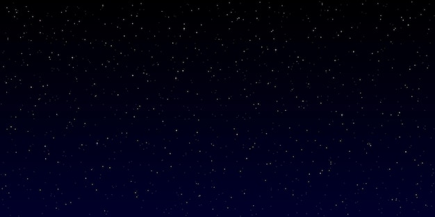 Vector cielo estrellado, fondo de vector oscuro