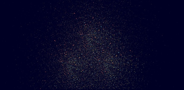 El cielo estrellado de la noche con brillantes colores