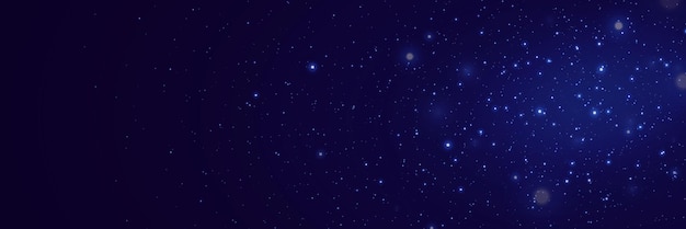 El cielo estrellado nocturno chispas en la galaxia constelaciones lejanas y luces estelares fondo estelar mágico