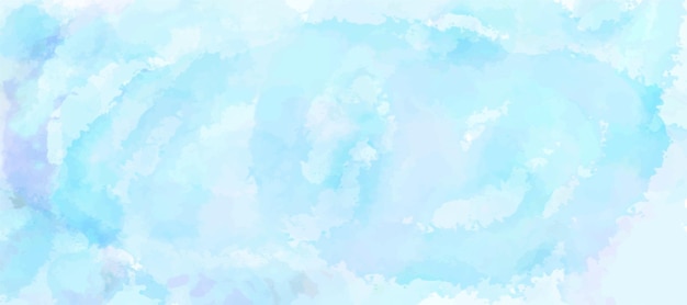 Cielo fantasía pastel azul acuarela pintada a mano para el fondo