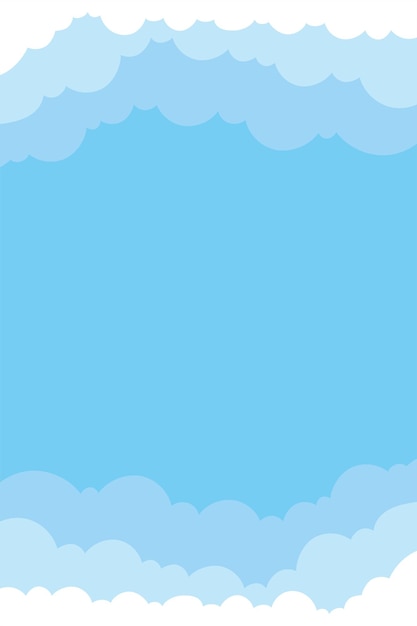 el cielo y el fondo de nubes el fondo azul el fondo vectorial la ilustración del fondo de la nube