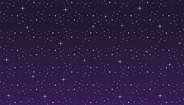 Cielo nocturno con fondo de estrellas