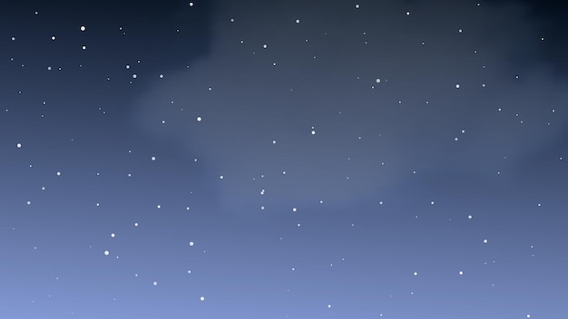 Cielo nocturno con nubes y muchas estrellas Fondo de naturaleza abstracta con polvo de estrellas en el universo profundo Ilustración vectorial