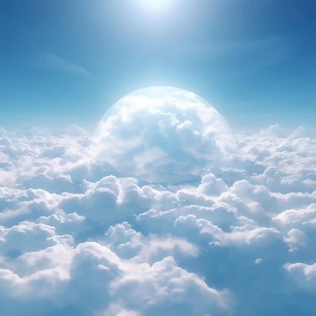 Vector cielo nube espiritualidad cielo paz sol sueño vuelo volar tiempo majestuosa atmósfera luz del sol