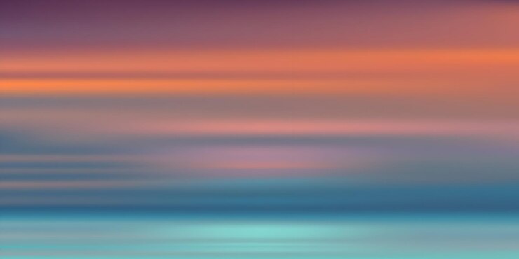 Vector el cielo soñador del atardecer