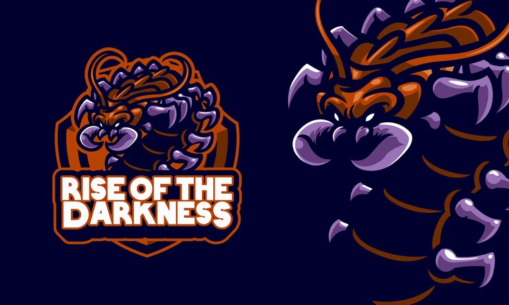 Vector ciempiés terribles listos para matar la ilustración de la mascota del logotipo deportivo