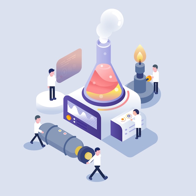 Científico que trabaja en un laboratorio