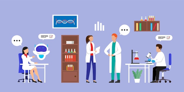 científicos que utilizan la IA en la medicina
