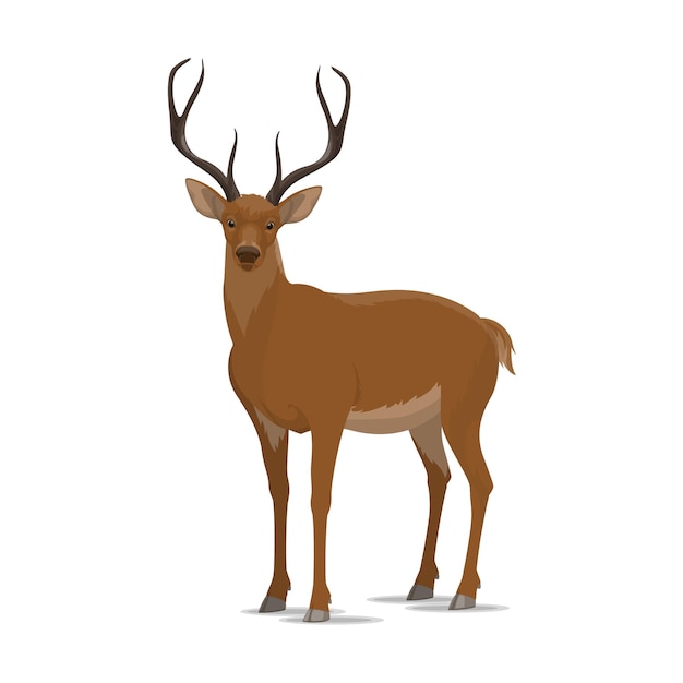 Ciervo vector animal plano icono