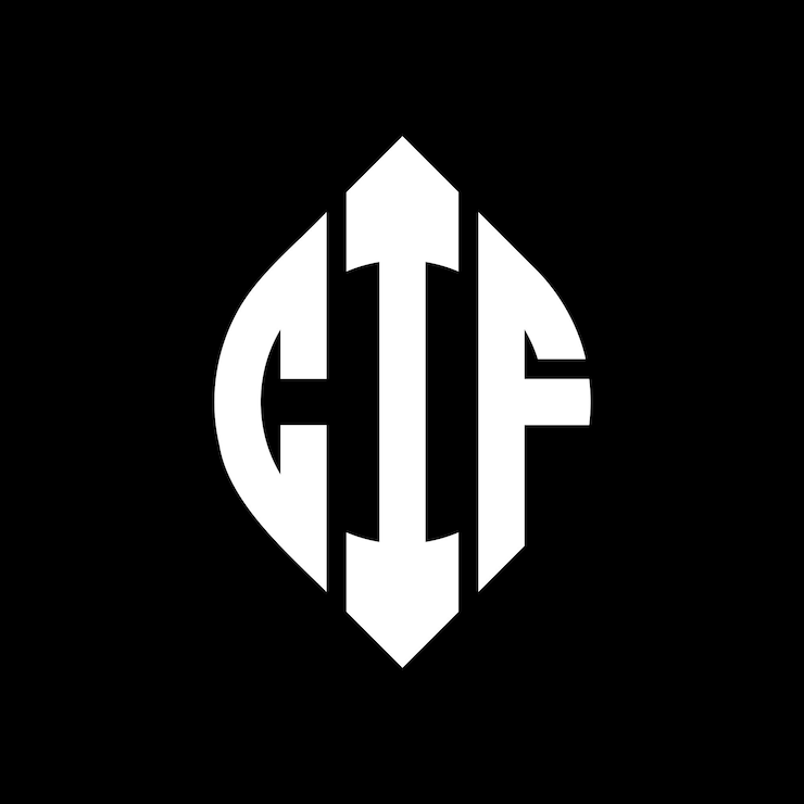 Vector cif diseño de logotipo de letra de círculo con forma de círculo y elipse cif letras de elipse con estilo tipográfico las tres iniciales forman un logotipo de círculo cif emblema de círculo monograma abstracto letra marca vector