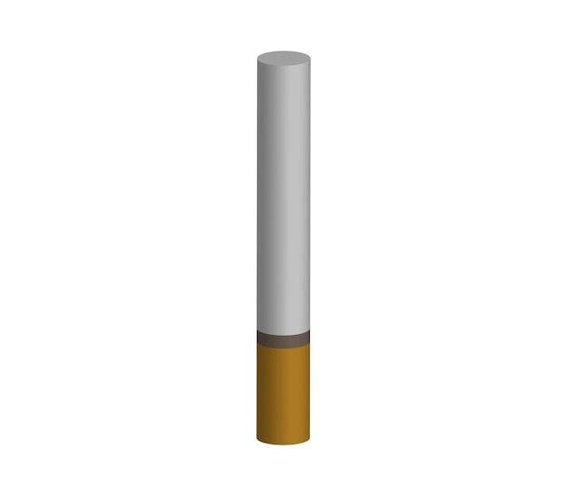 Vector cigarrillo tridimensional