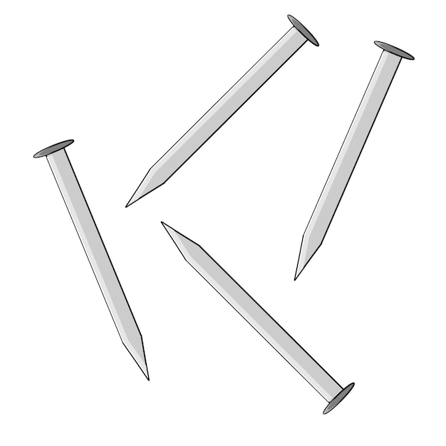 Cinco clavos de plata