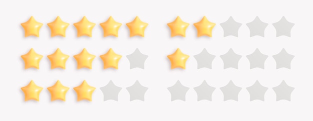 Cinco estrellas revisión de calificación del producto del cliente