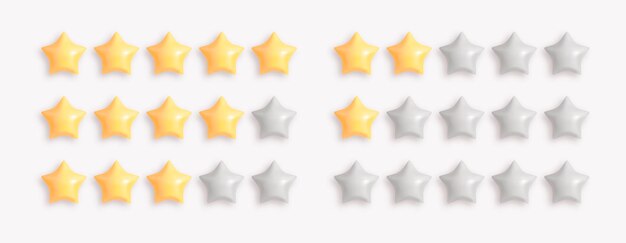 Cinco estrellas revisión de calificación del producto del cliente