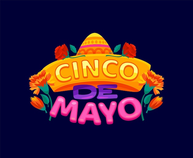 Cinco de mayo vector de etiquetas de citas de vacaciones mexicanas