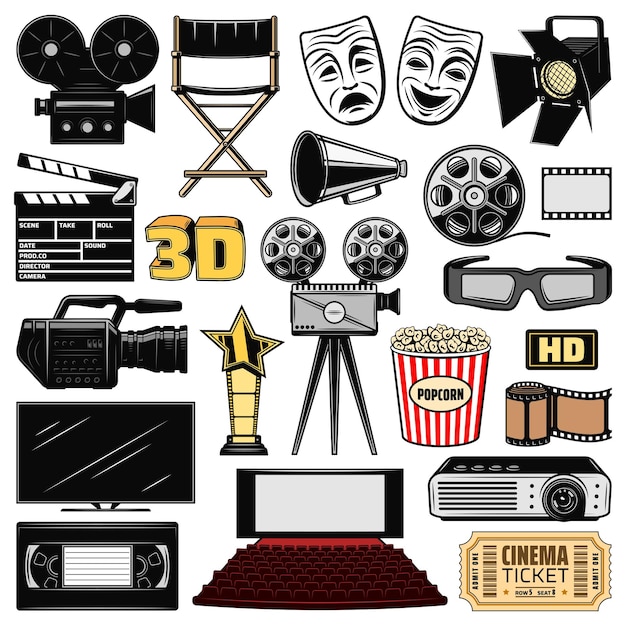 Cinematografía e iconos de cine retro