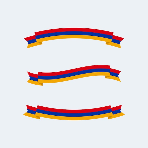La cinta de la bandera de Armenia