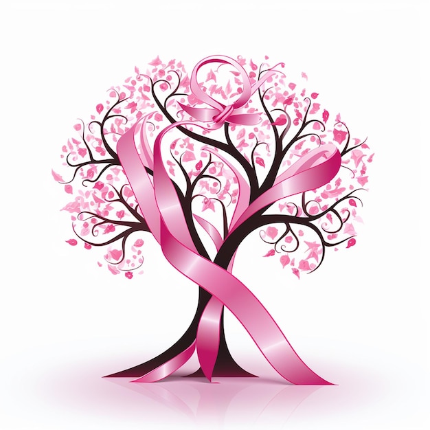 Vector la cinta de color rosado la cinta rosada es para el cáncer de mama la cinta de navidad de michaels