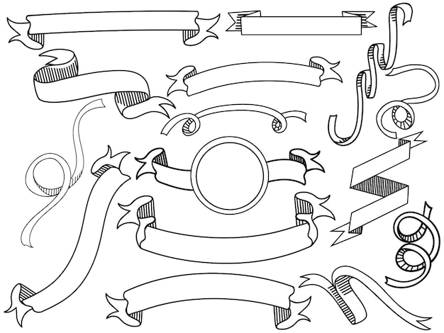 Cinta para colorear vector para adultos