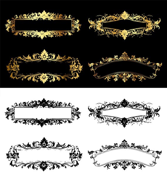 cinta de oro cinta de lujo flor cinta clásica cinta para tarjeta de boda invitación formal