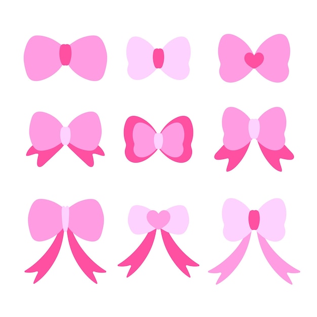 cinta rosa ajustable de colores en diferentes formas y diferentes tipos de tipo