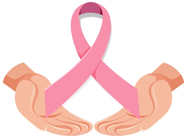 Cinta rosa de concienciación sobre el cáncer de mama