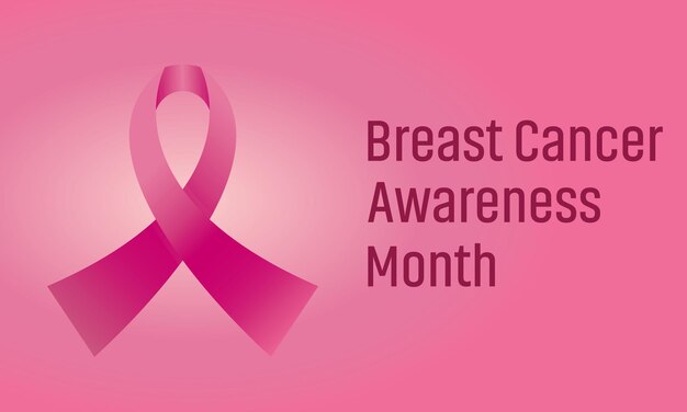 Cinta rosa realista para el mes mundial de concientización sobre el cáncer de mama Día del cáncer de mama