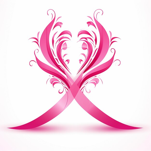 Vector cinta rosada de cáncer de mama cinta pantone color tricolor cinta robredo cinta rosada