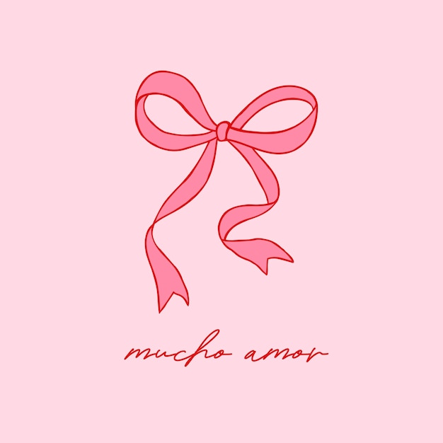 Las cintas de arco, el fondo coquete, la ilustración vectorial, el patrón de impresión, el tejido de moda, el textil.