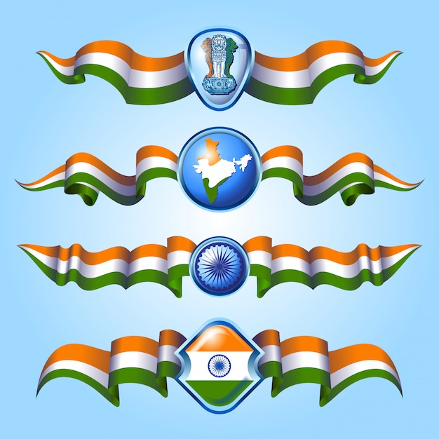 Cintas de la bandera de la india