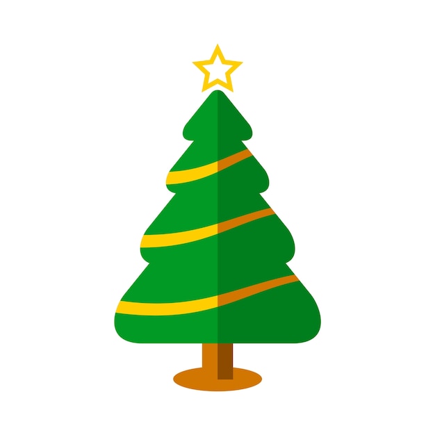 Vector cintas básicas del árbol de navidad