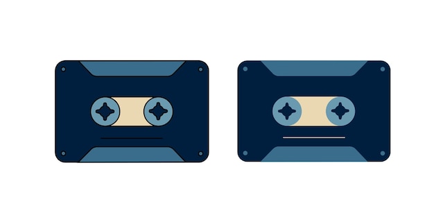 Cintas de cassette Icon para el diseño Fácil de editar
