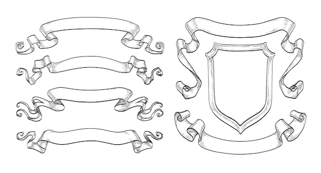 Cintas y escudos de época