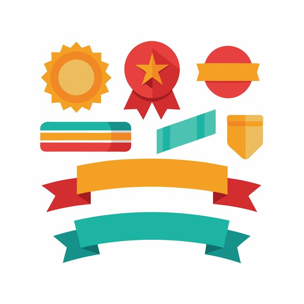 Cintas etiquetas y pegatinas comercio electrónico y compras conjunto de iconos ilustración vectorial