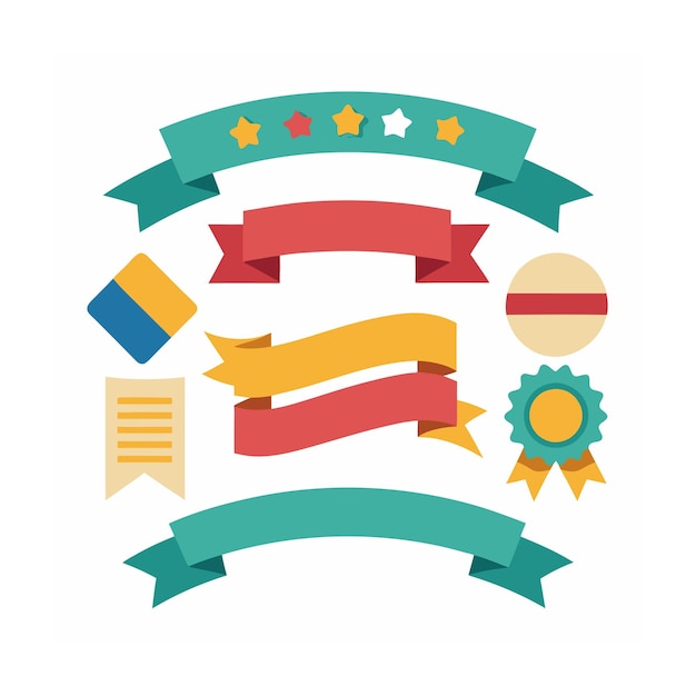 Cintas etiquetas y pegatinas comercio electrónico y compras conjunto de iconos ilustración vectorial