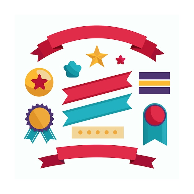 Cintas etiquetas y pegatinas comercio electrónico y compras conjunto de iconos ilustración vectorial
