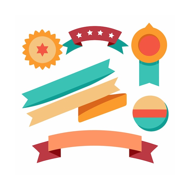 Cintas etiquetas y pegatinas comercio electrónico y compras conjunto de iconos ilustración vectorial
