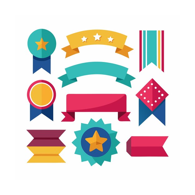 Cintas etiquetas y pegatinas comercio electrónico y compras conjunto de iconos ilustración vectorial