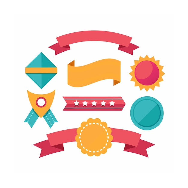 Cintas etiquetas y pegatinas comercio electrónico y compras conjunto de iconos ilustración vectorial