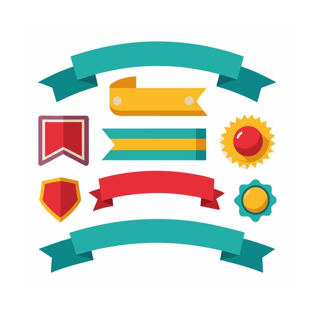 Cintas etiquetas y pegatinas comercio electrónico y compras conjunto de iconos ilustración vectorial