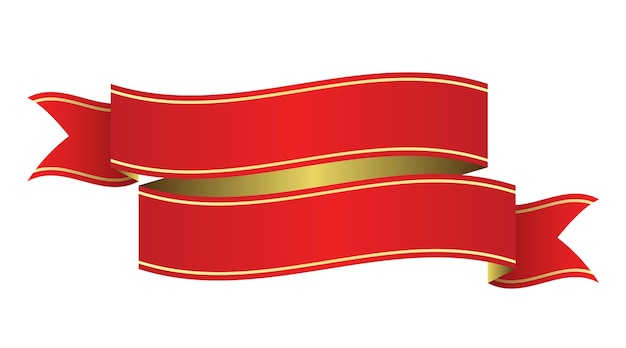 Cintas rojas con colección de oro
