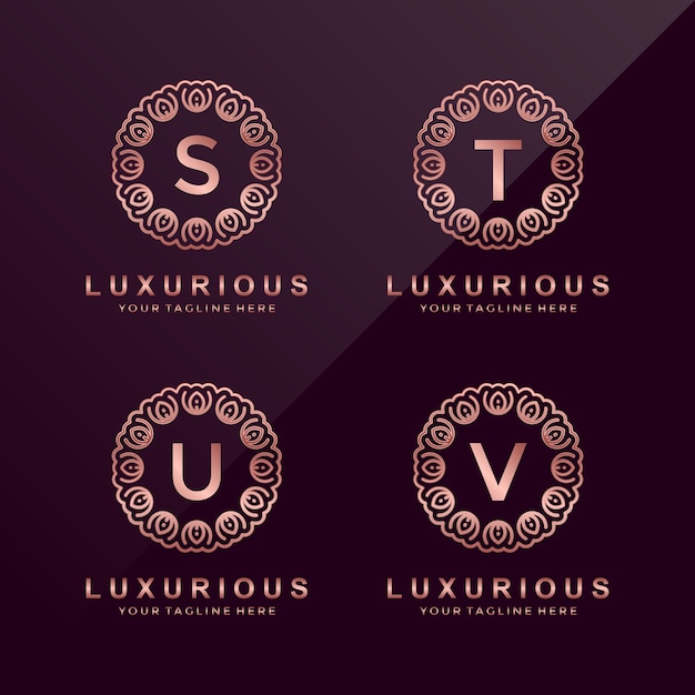 Circle luxury letter Logotipo