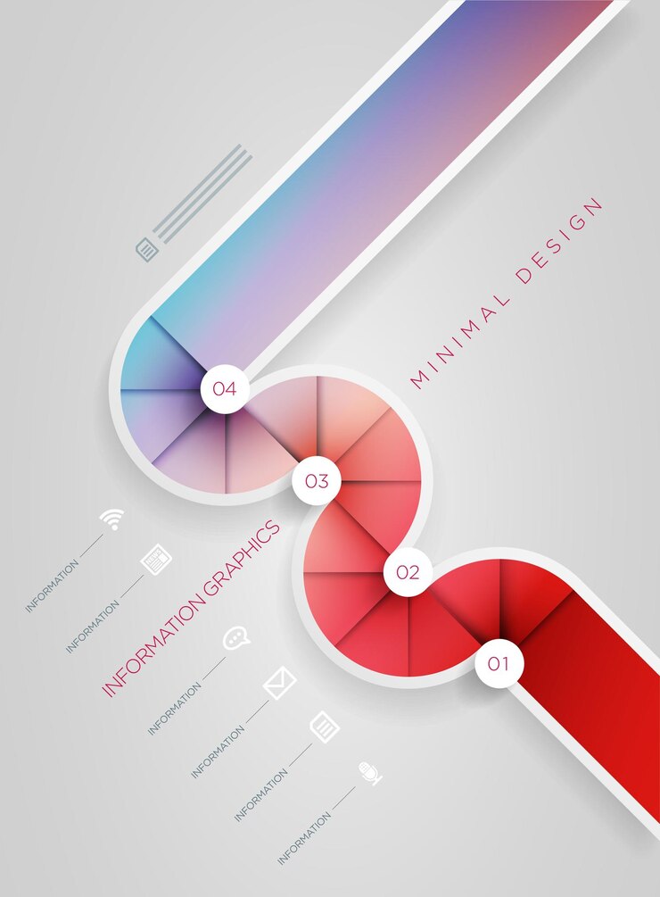 Vector circle shape infographic design template